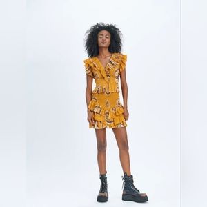 Anthropologie Love The Label Set Maxine Top and Lucille Mini Skirt Set